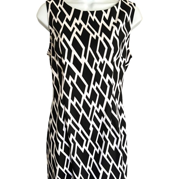 Connected Apparel | Petite | Boat Neck Print Dress - Picture 1 of 5